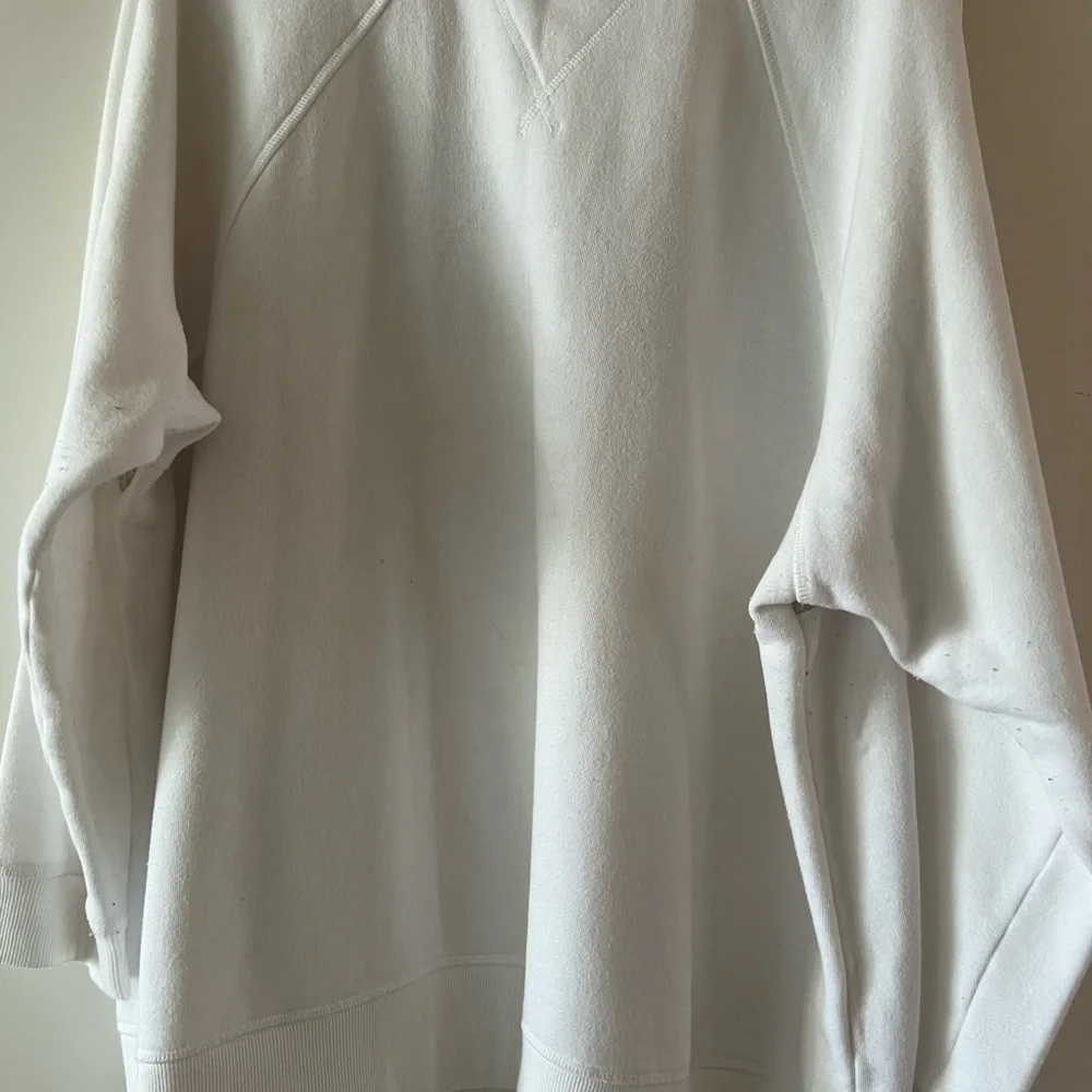 Tommy Hilfiger Women's White and Gray Logo Sweatshirt - Picture 2 of 4